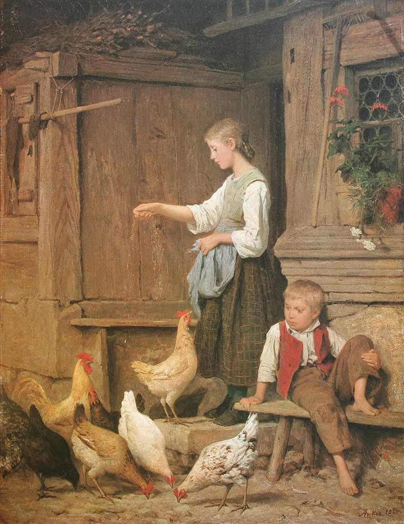 Швейцарский художник Альберт Самуил анкер (1831-1910).