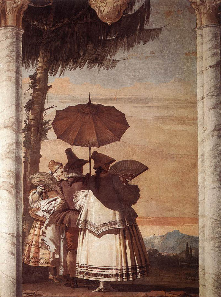 Giovanni Domenico Tiepolo. Summer stroll