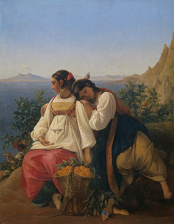 Louis Léopold Robert. Orange pickers near Capri