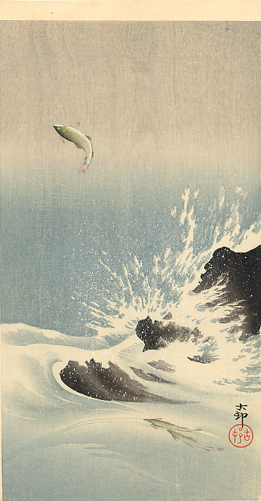 Ohara Koson. Fish 6