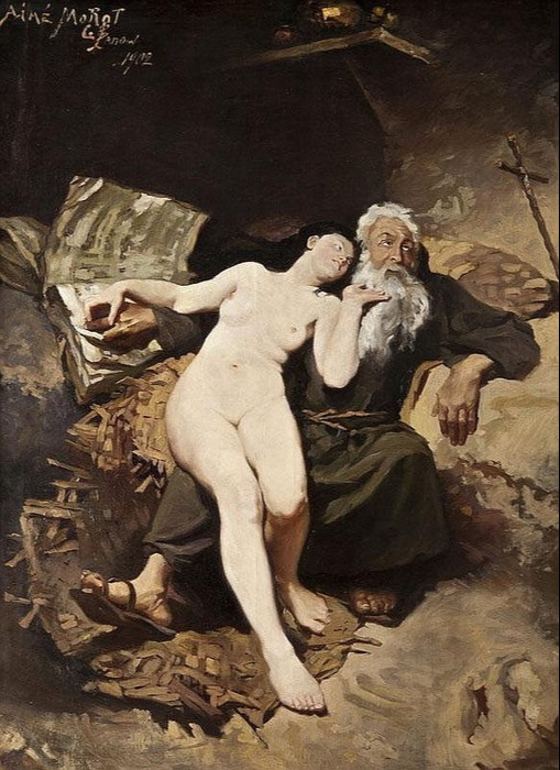 Ayim Moreau Nicolas (1850-1913). The Temptation of St. Anthony. 2nd version