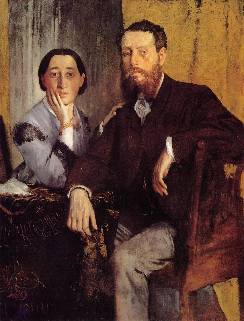 Edgar Degas. Edmond and Therese Morbilli