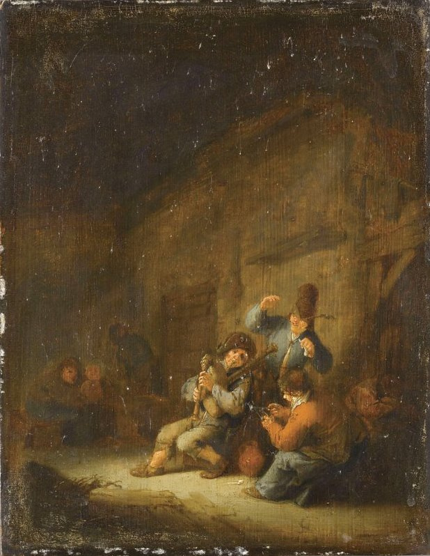 Adrian Jans van Ostade. Bagpipers