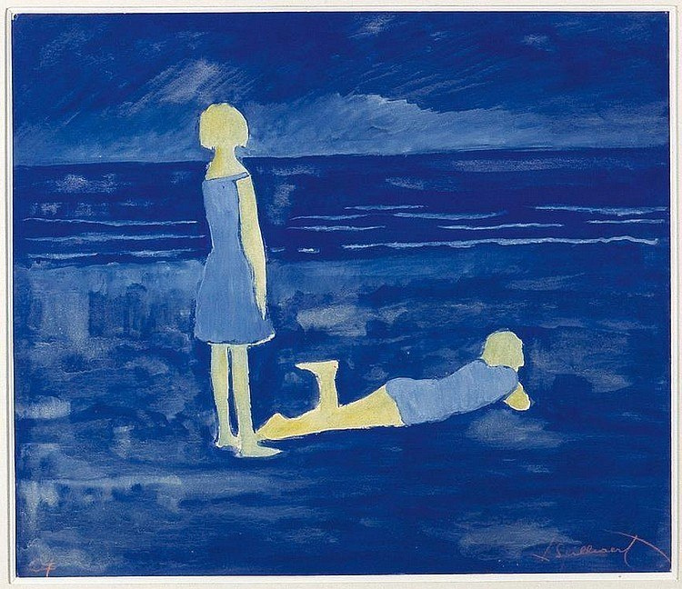 Leon Spilliaert. Young girls on the beach (Jeunes femmes à la plage), 1924