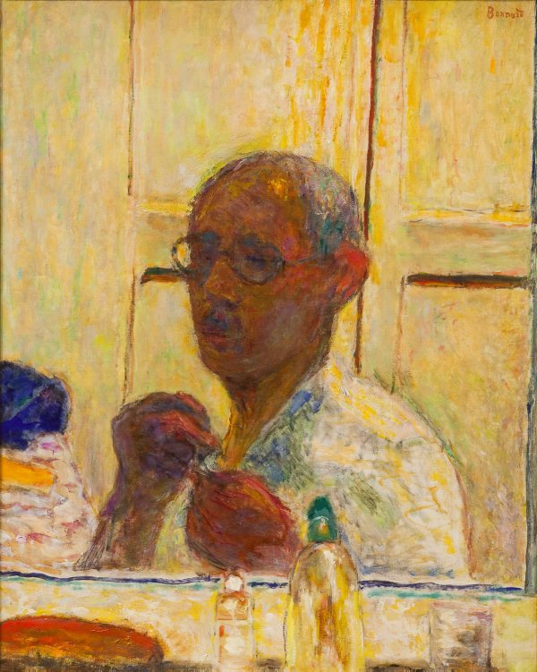 Pierre Bonnard. Self-portrait in the mirror
