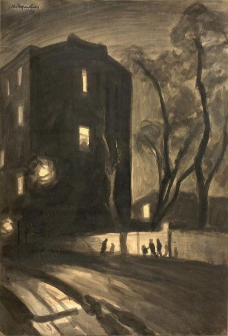 Julia Vasilyevna Razumovskaya (1896-1987). Night Street