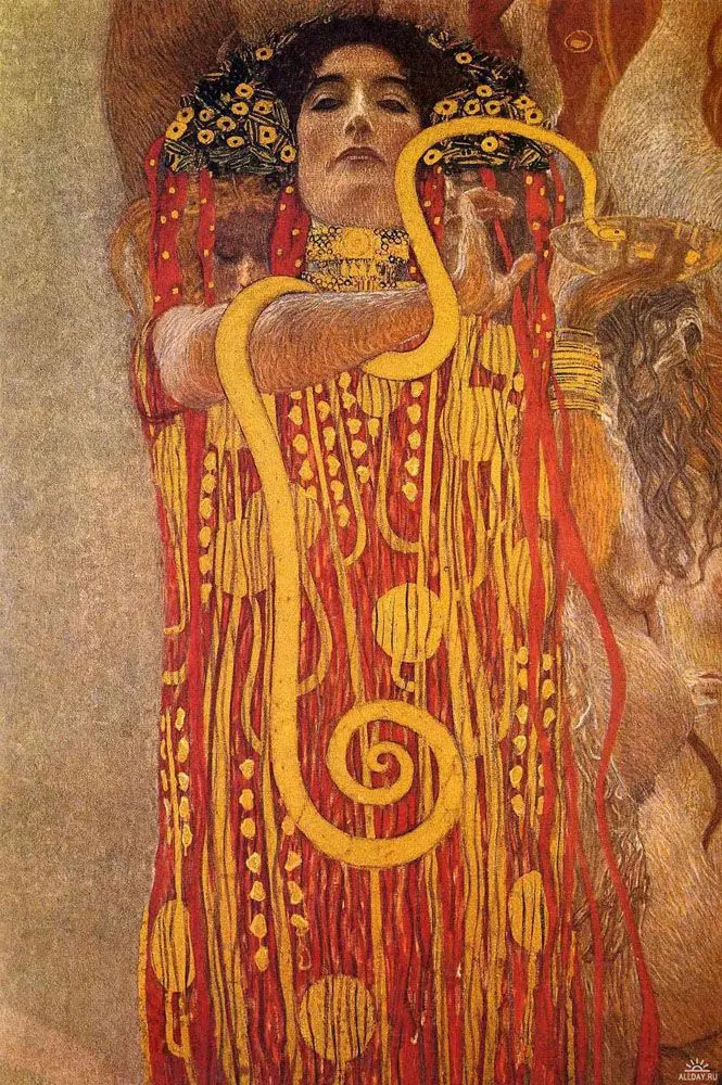 Hygieia by Gustav Klimt, 1907