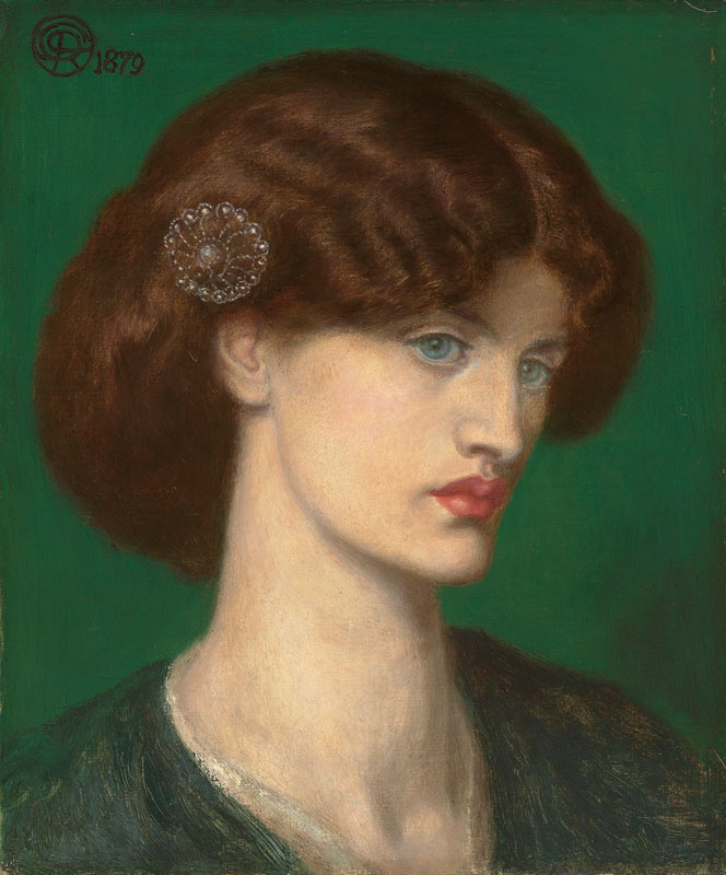 Beatrice A Portrait Of Jane Morris 1879 30 37 cm by Dante