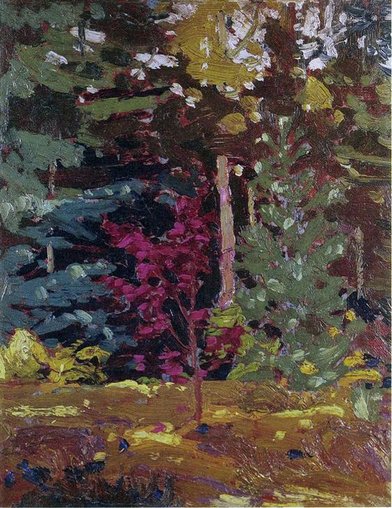 Tom Thomson. Maple Sapling, Algonquin Park, Fall 1915 (wrong red)