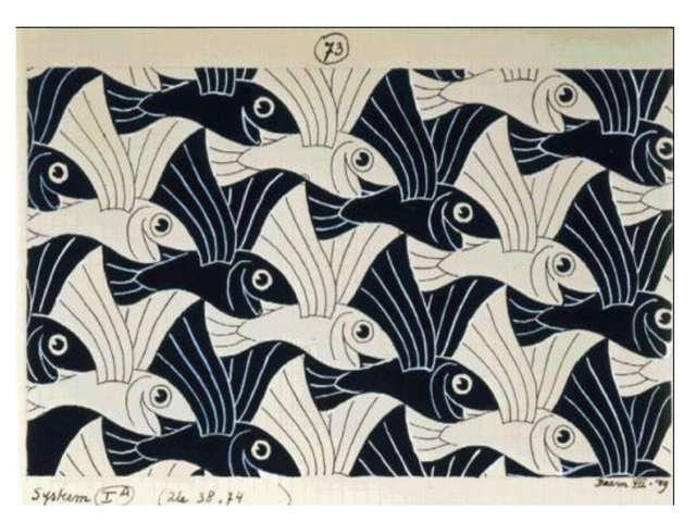 Maurits Cornelis Escher. Flying Fish (No. 73)