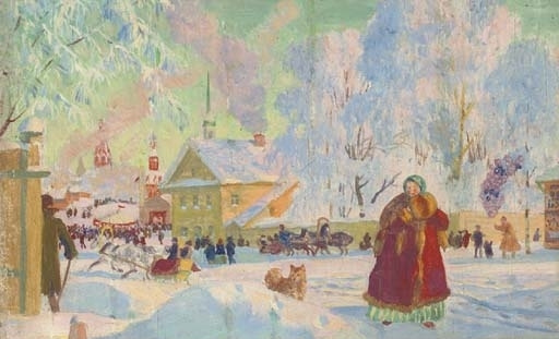Boris Kustodiev. Winter fair