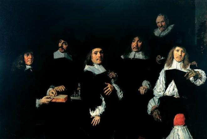 Group portrait of the Regents of the asylum for the aged in Harlem
