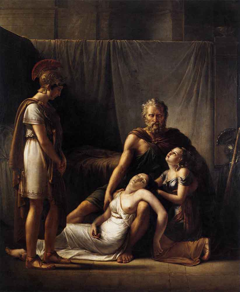 Frans Josef Kinson. The death of the wife of Belisarius