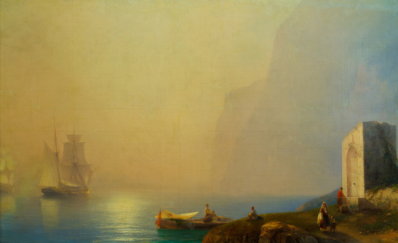 Ivan Aivazovsky. Early morning on the seaside (seaside view)