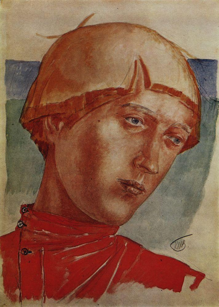 Kuzma Sergeevich Petrov-Vodkin. Head of a young