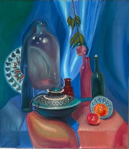 Olga Karnacheva. "Blue Still Life."