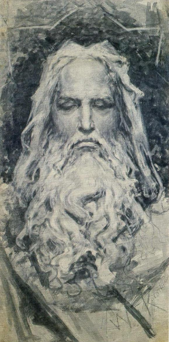 Wilhelm Kotarbinsky. God Is The Creator. Sketch-variant to the cycle of paintings "Days of creation" in the Vladimir Cathedral in Kiev