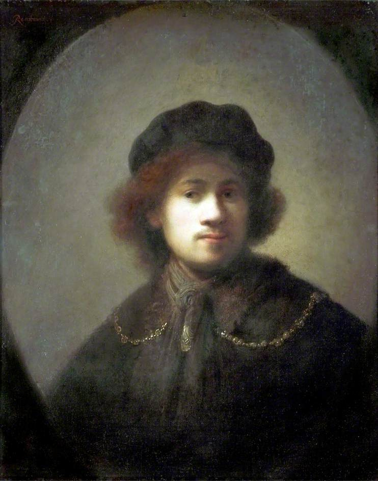 Portrait of the Artist as a Young Man, 1630, 57×70 cm by Rembrandt ...