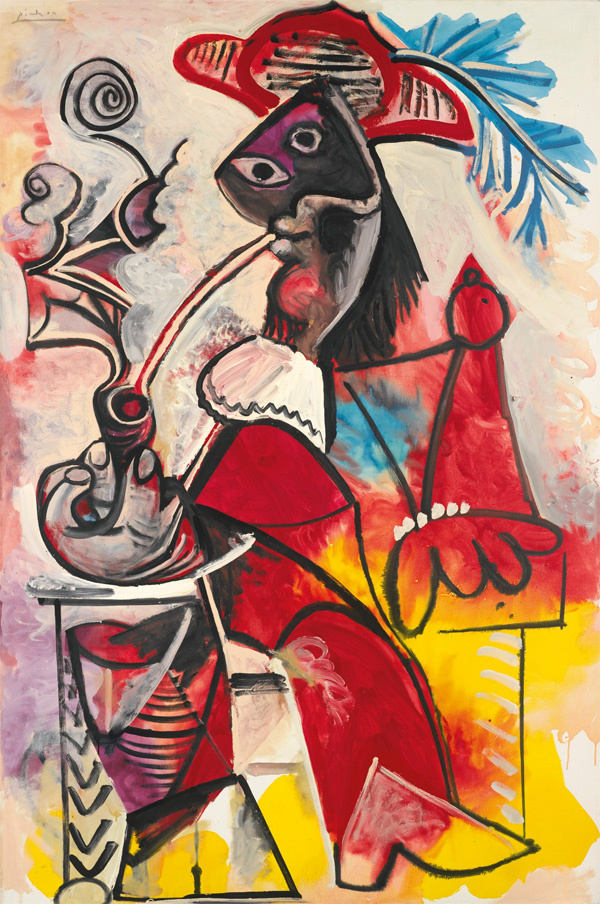 Musketeer with pipe, 1969, 130×195 cm by Pablo Picasso: History, Analysis &  Facts