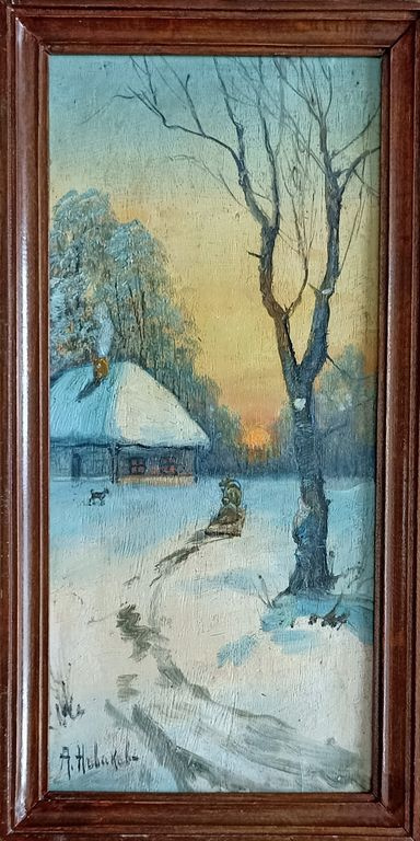 Maxim Evstafievich Novikov. Winter landscape