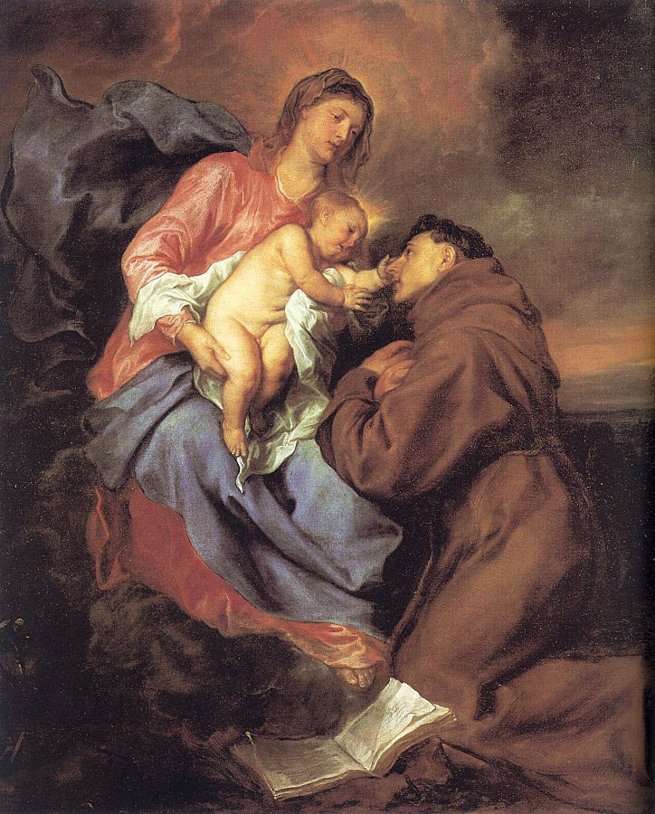 Anthony van Dyck. The vision of Saint Anthony
