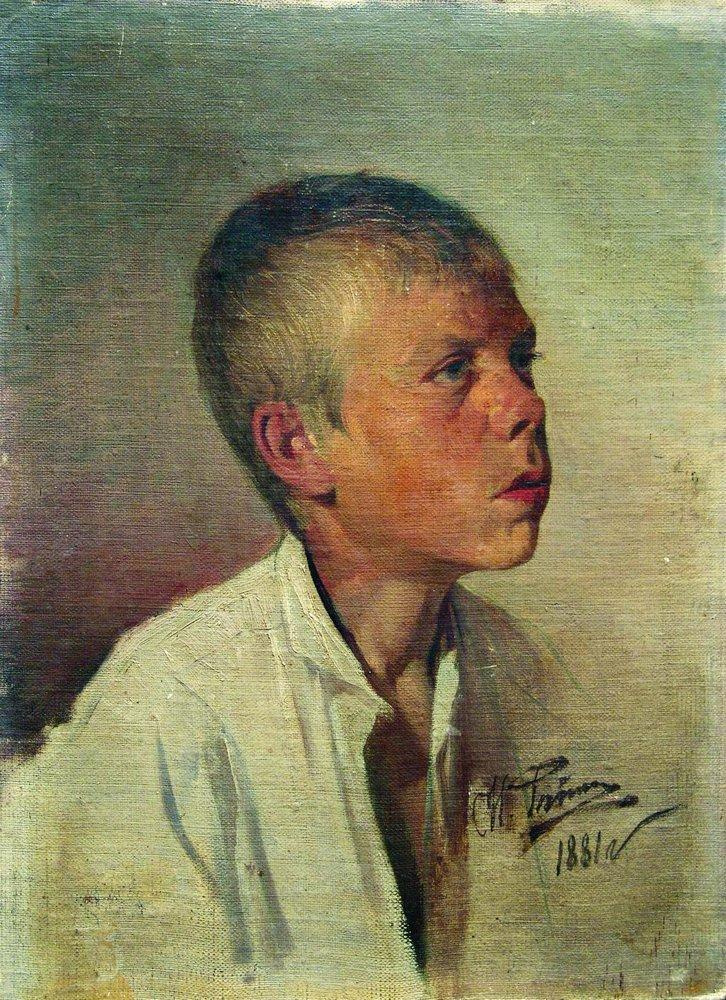Ilya Efimovich Repin. Portrait of a boy