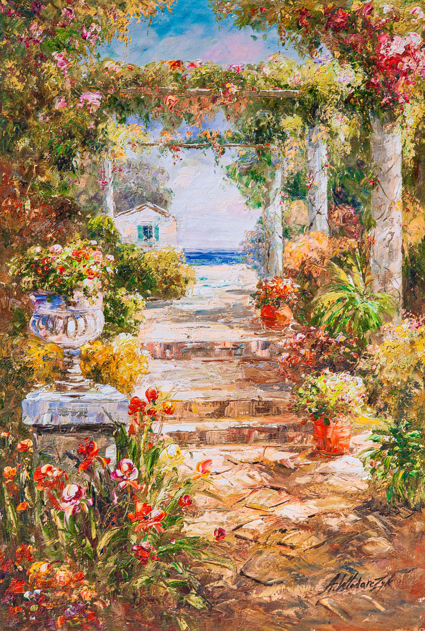 Andrzej Vlodarczyk. A flowering archway. On the road to the sea
