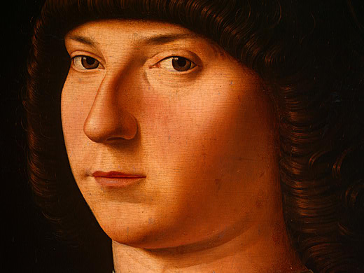 Antonello da Messina. Portrait of a young man
