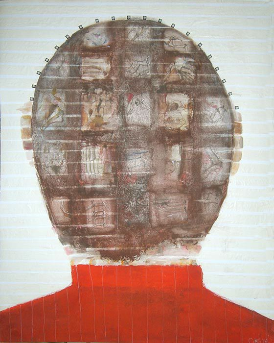 Stepan Root. Self-portrait, sheet 3