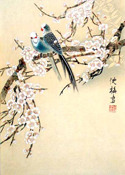 Shen May. Birds on the tree 3
