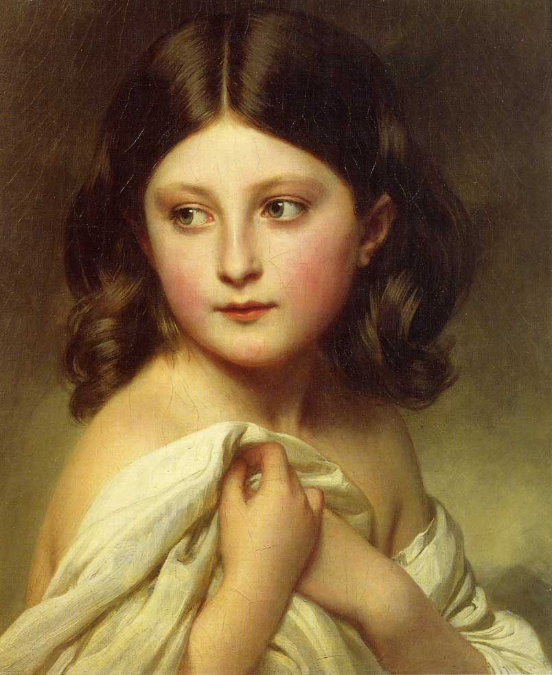Franz Xaver Winterhalter. Allegory of modesty (Princess Charlotte of Belgium)