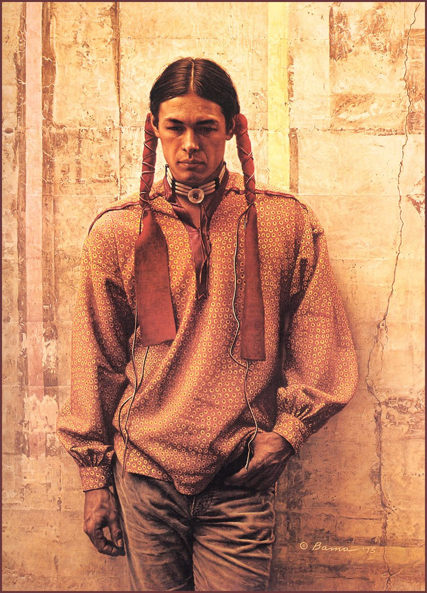 James E Bama. A young Sioux