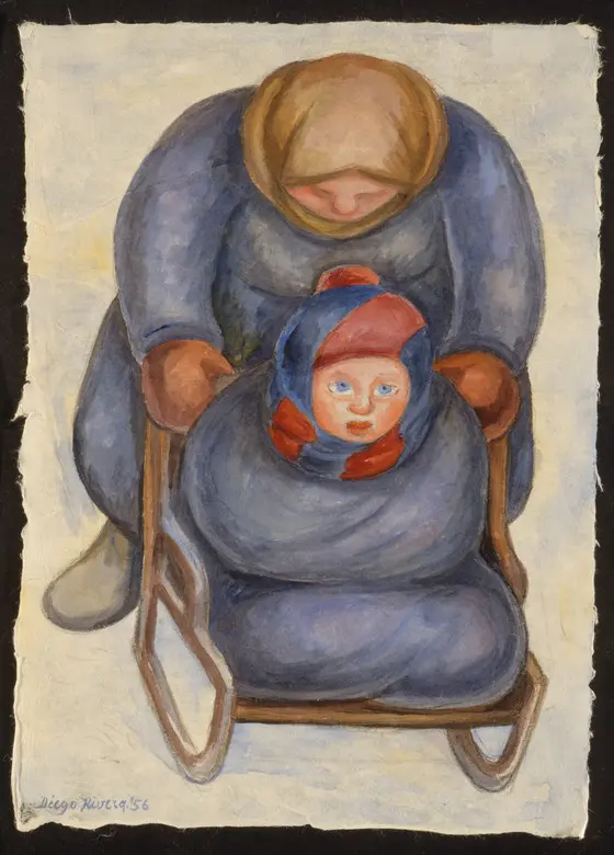 Диего Мария Ривера. Женщина и ребенок. Москва