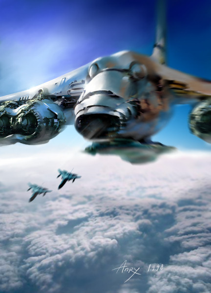 Henri Nemo. Flying above the clouds