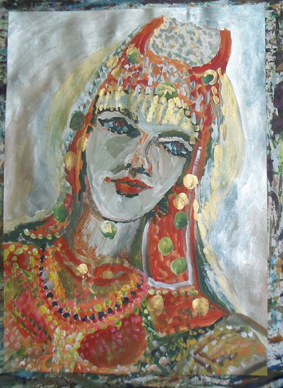 Vasily Beregovoi. Portrait of a girl of the dragon constellation civilization.