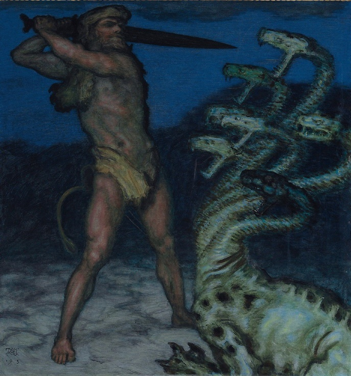 Franz von Stuck. Hercules and the Hydra