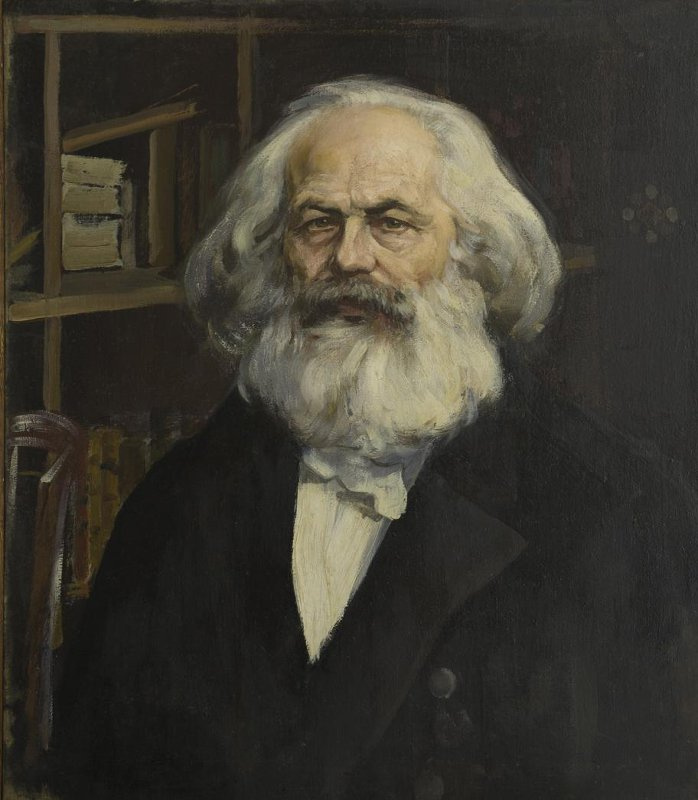 Pavel Petrovich Benkov Retrato de Karl Marx cm Descripción de la obra Arthive