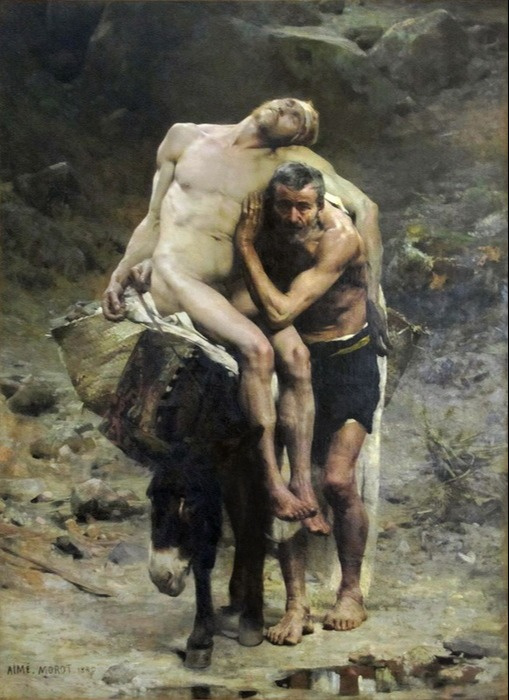 Ayim Moreau Nicolas (1850-1913). Good Samaritan