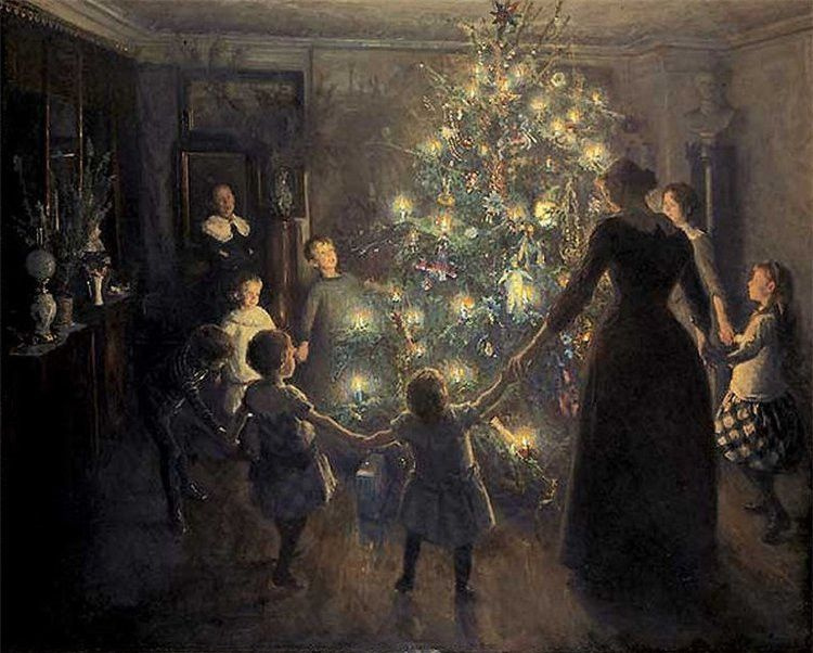 christmas paintings by famous artists