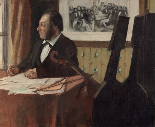 Portrait of Louis-Marie Pillet, cellist of the Opera orchestra
