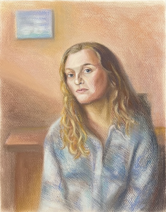 Larissa Lukaneva. A small portrait of a woman