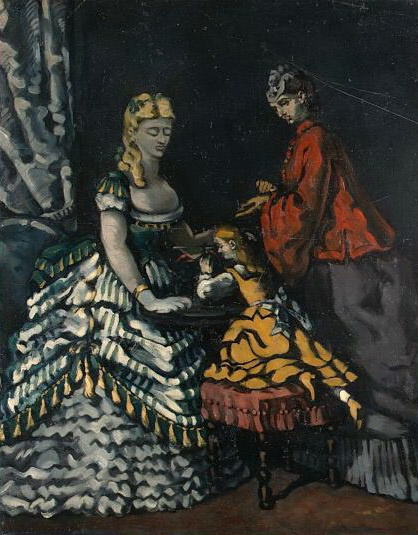 Paul Cezanne. Scene in the interior