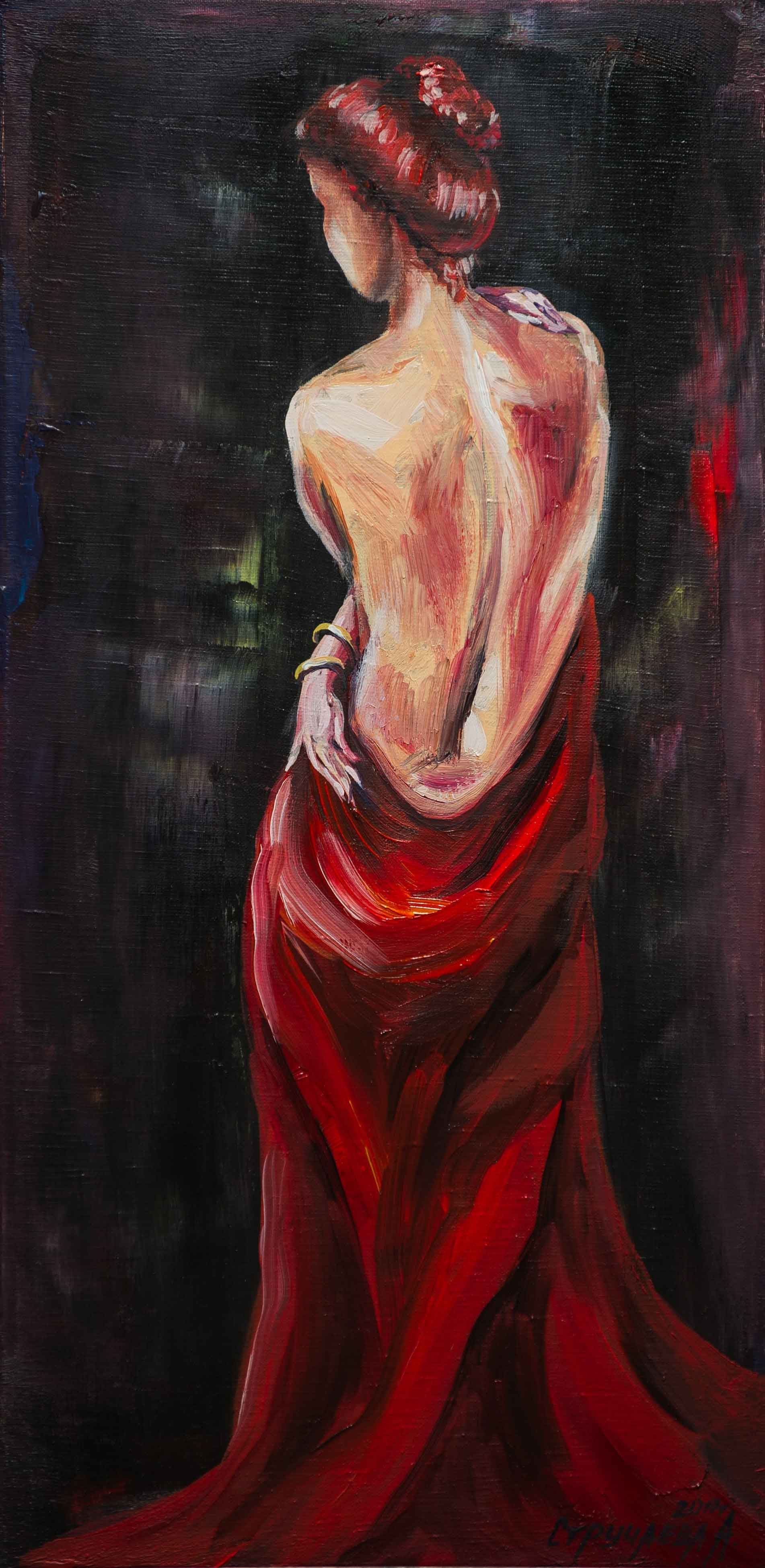 Alla Struchayeva. The painting "Temptation"