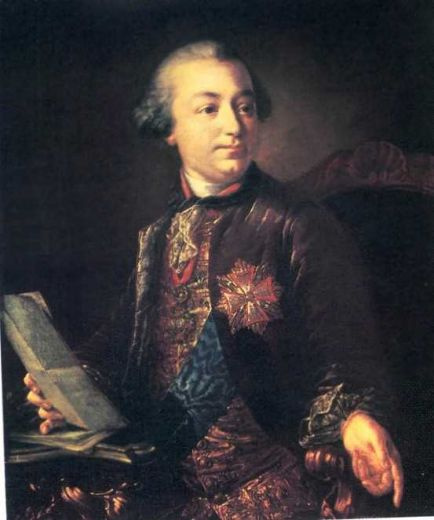 Anton Pavlovich Losenko. The portrait of the President of the Academy of arts I. I. Shuvalov