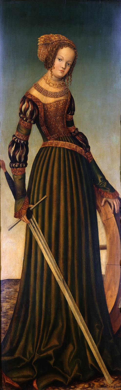 Lucas Cranach the Elder. St. Catherine (wing of altar)
