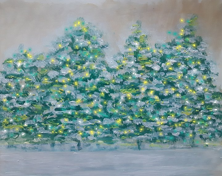 Asya Alibala gizi Hajizadeh. Christmas Trees