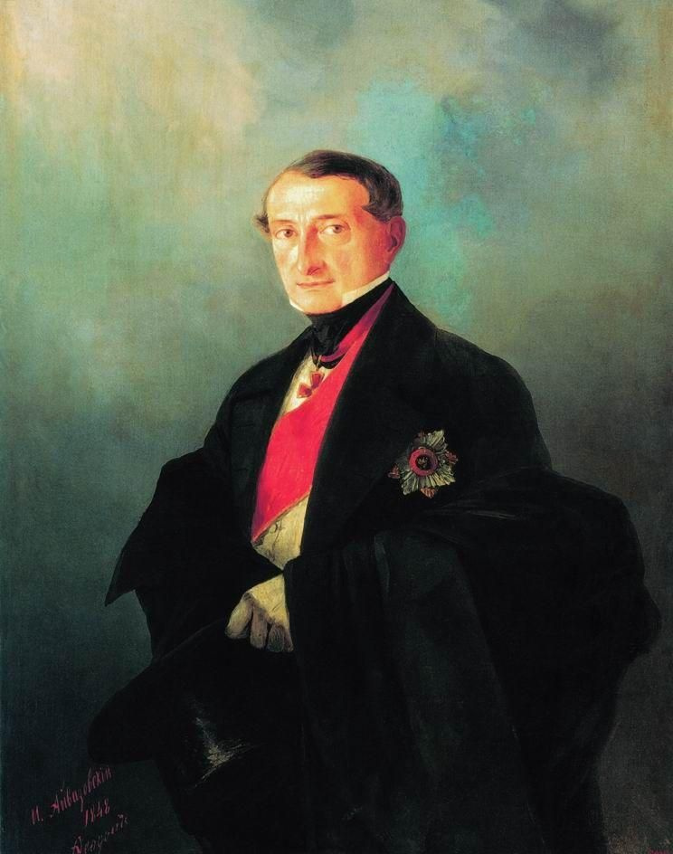 Ivan Aivazovsky. Portrait of Senator Alexander Ivanovich Kaznacheyev, the leader of the nobility of the Tauride province