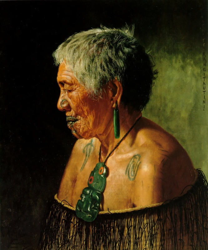 Charles Goldie. Echinata Those Rangitoto tribe tuhourangi
