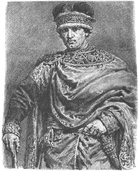 Jan Matejko. Vladislav II The Exile. Series "Portraits of Kings and Princes of Poland"