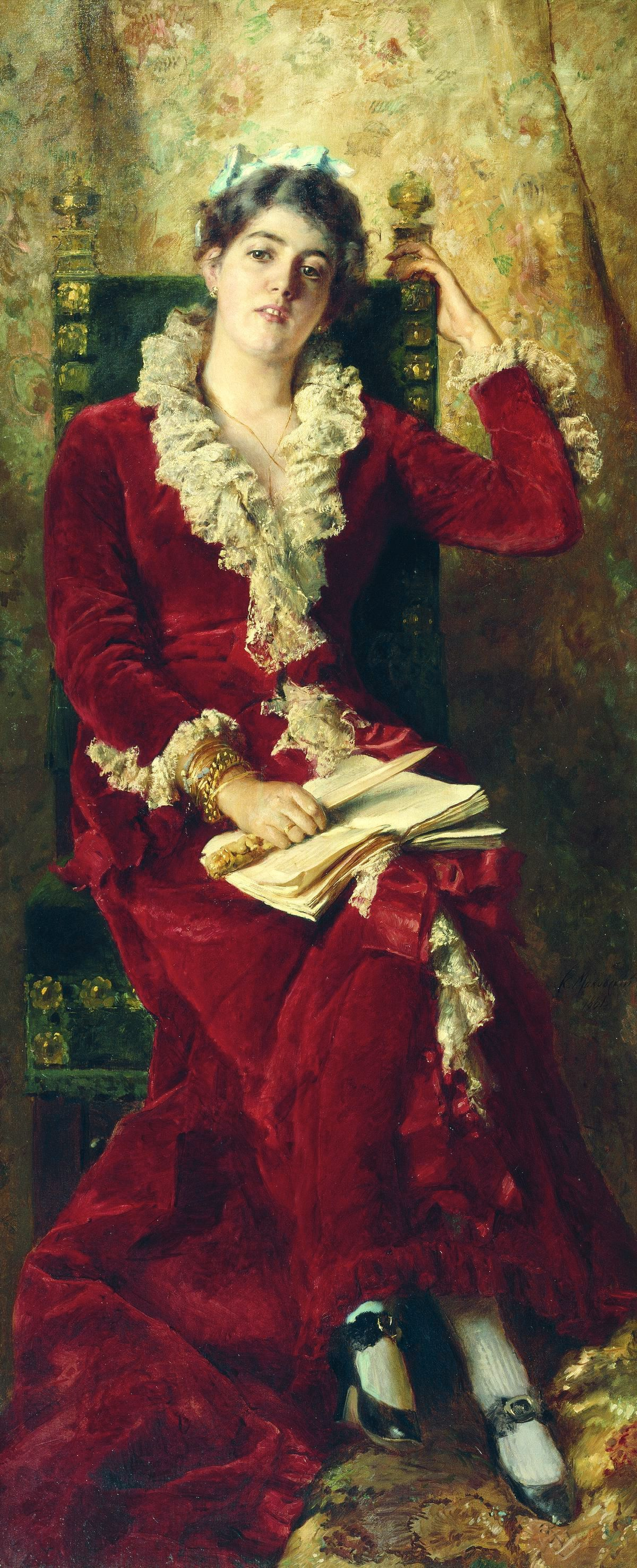 Konstantin Makovsky. Portrait of the artist's wife, Yulia Pavlovna Makovskaya